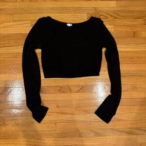Garage Black long sleeved crop top M